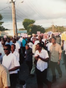 marching in Jamaica